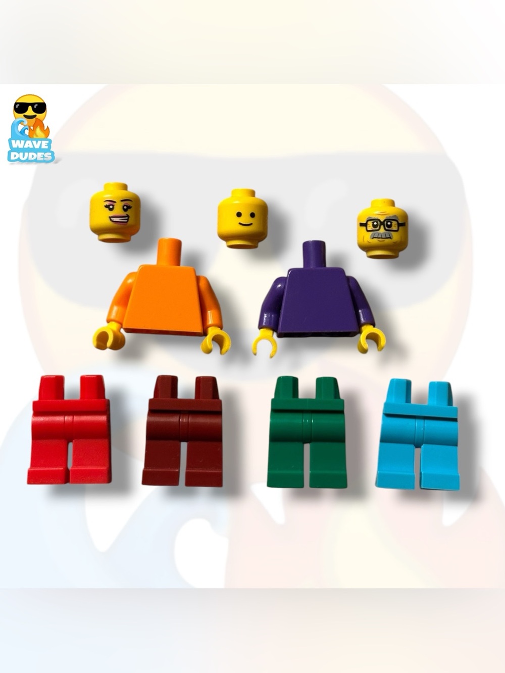 Lego Minifigures Heads, Torsos & Legs Bundle